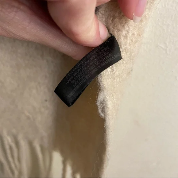 Britt’s Knits Barcelona Blanket Scarf Multicolor Color Block Fringe 80” x 14” - Picture 9 of 9